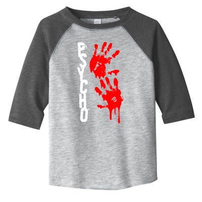 Halloween Horror Psycho Hand Prints Toddler Fine Jersey T-Shirt