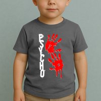 Halloween Horror Psycho Hand Prints Toddler T-Shirt
