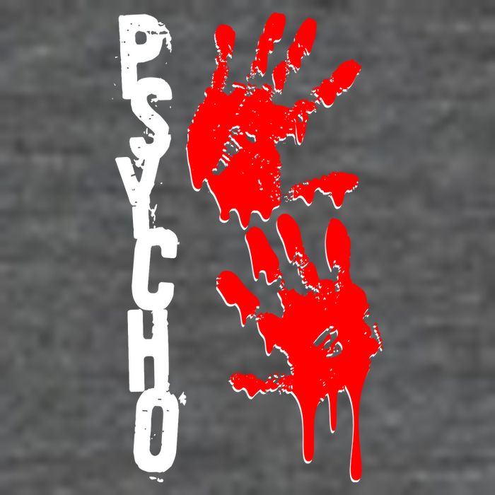 Halloween Horror Psycho Hand Prints Toddler T-Shirt