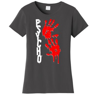 Halloween Horror Psycho Hand Prints Women's T-Shirt