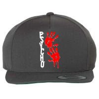 Halloween Horror Psycho Hand Prints Wool Snapback Cap