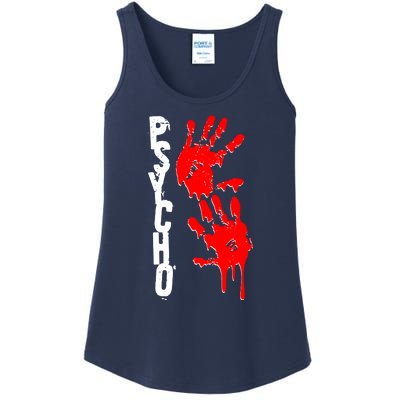 Halloween Horror Psycho Hand Prints Ladies Essential Tank