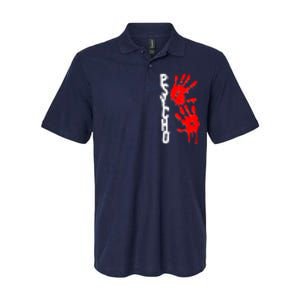 Halloween Horror Psycho Hand Prints Softstyle Adult Sport Polo