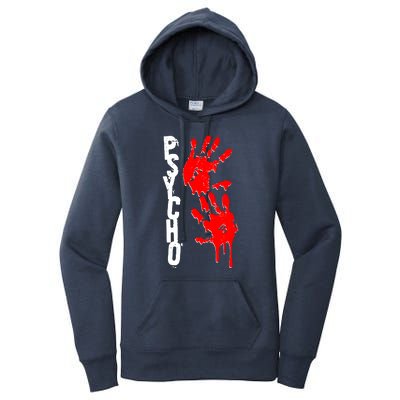 Halloween Horror Psycho Hand Prints Women's Pullover Hoodie