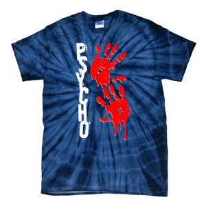 Halloween Horror Psycho Hand Prints Tie-Dye T-Shirt