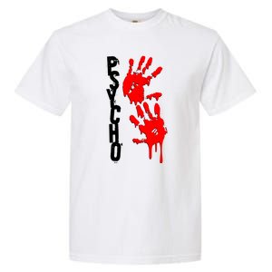 Halloween Horror Psycho Hand Prints Garment-Dyed Heavyweight T-Shirt