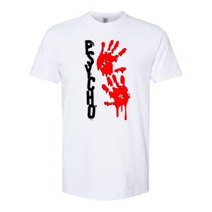 Halloween Horror Psycho Hand Prints Softstyle CVC T-Shirt