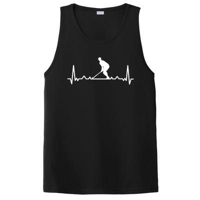 Heartbeat Hockey Player Field Hockey Hockey Stick Hockey Gift PosiCharge Competitor Tank