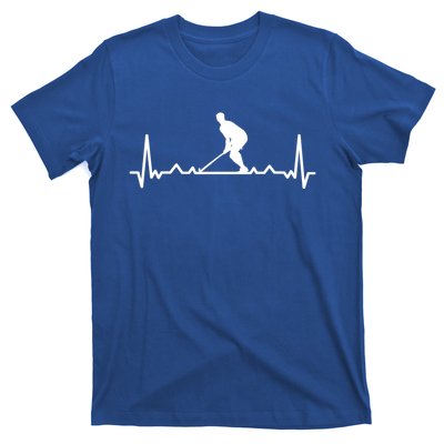 Heartbeat Hockey Player Field Hockey Hockey Stick Hockey Gift T-Shirt