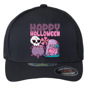 Happy Halloween Pink Cute Flexfit Unipanel Trucker Cap