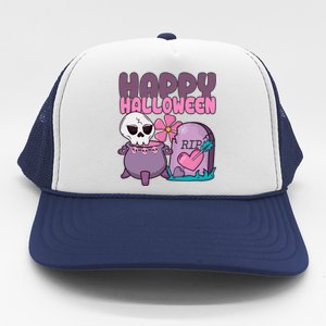 Happy Halloween Pink Cute Trucker Hat