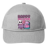 Happy Halloween Pink Cute 7-Panel Snapback Hat