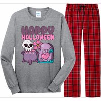 Happy Halloween Pink Cute Long Sleeve Pajama Set