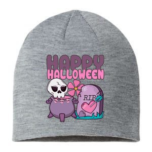 Happy Halloween Pink Cute Sustainable Beanie