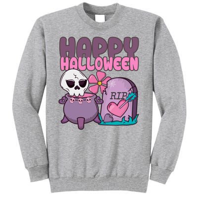 Happy Halloween Pink Cute Tall Sweatshirt