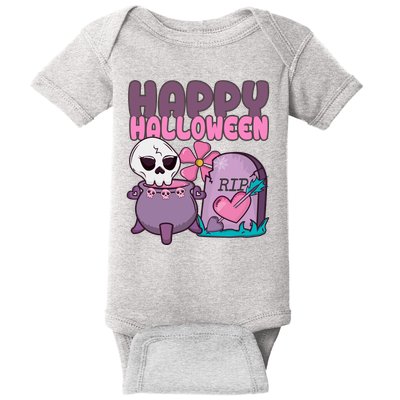 Happy Halloween Pink Cute Baby Bodysuit