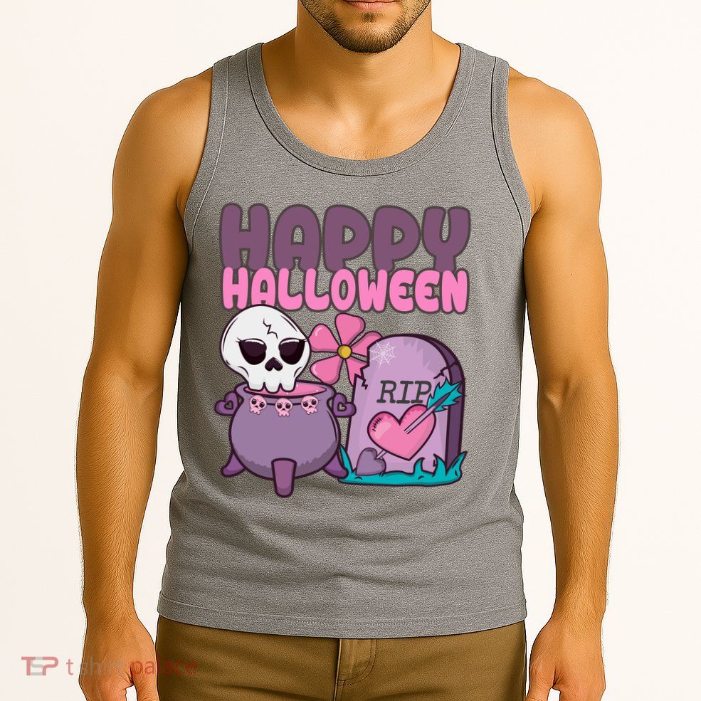 Happy Halloween Pink Cute Tank Top