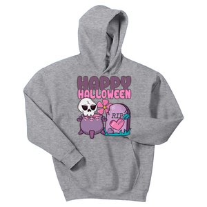 Happy Halloween Pink Cute Kids Hoodie