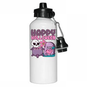 Happy Halloween Pink Cute Aluminum Water Bottle