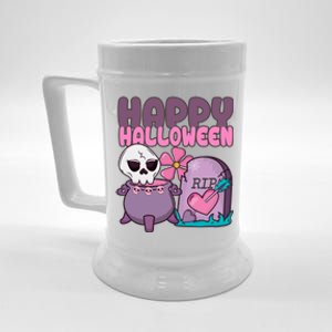 Happy Halloween Pink Cute Beer Stein