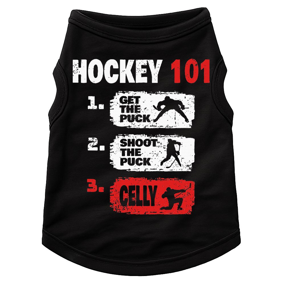 Hockey Hockey Player Funny Hockey Doggie Tank