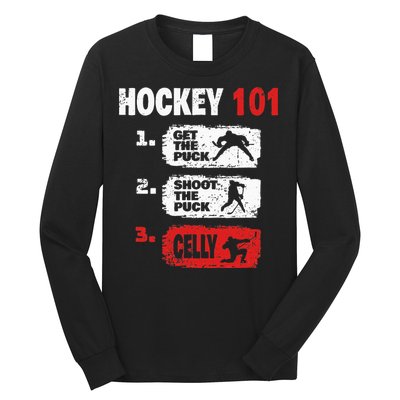 Hockey Hockey Player Funny Hockey Long Sleeve Shirt