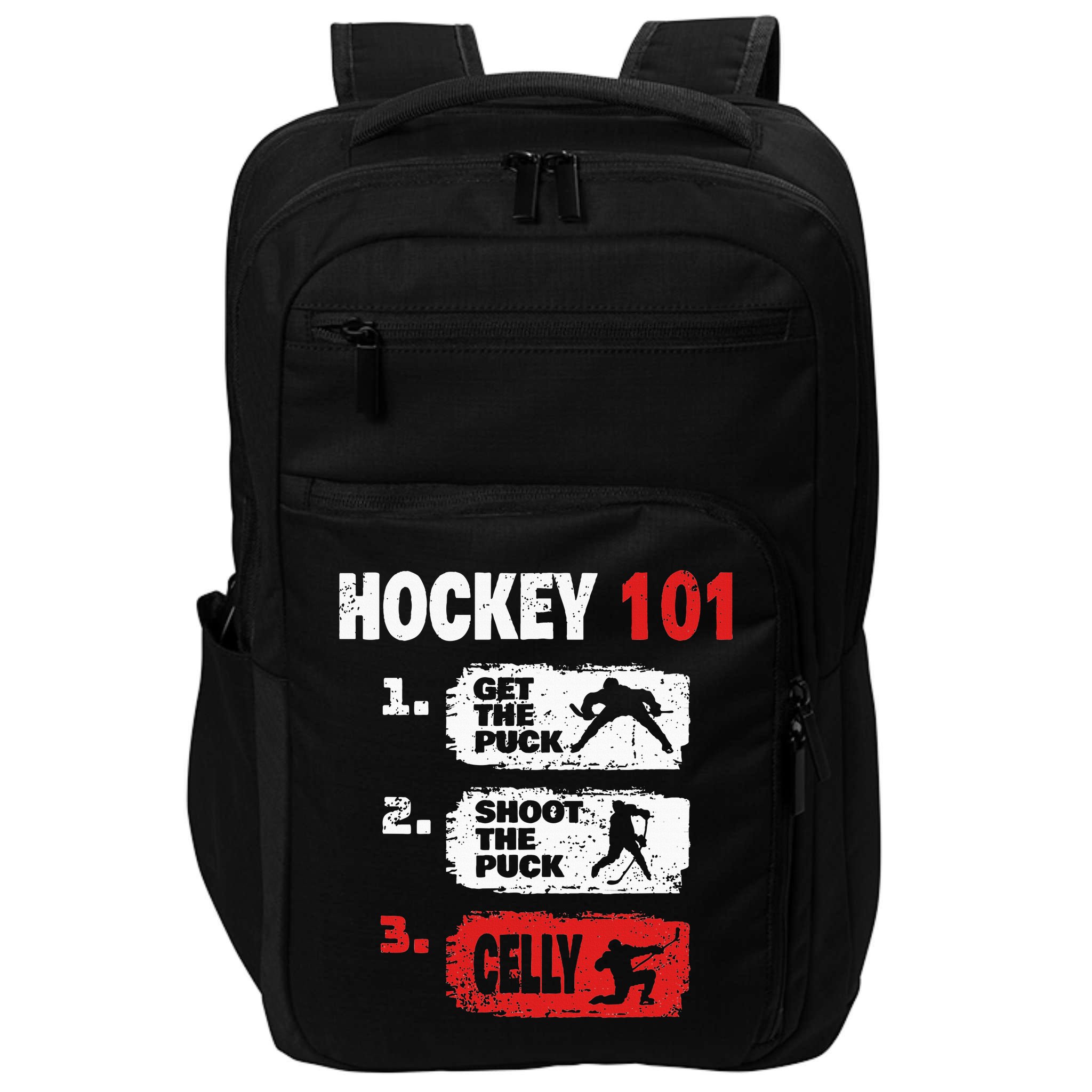 Hockey Hockey Player Funny Hockey Impact Tech Backpack