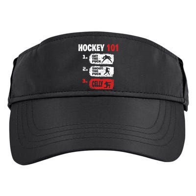 Hockey Hockey Player Funny Hockey Adult Drive Performance Visor