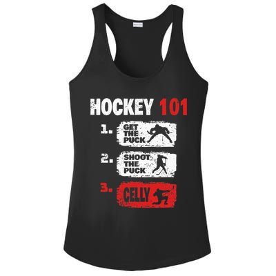 Hockey Hockey Player Funny Hockey Ladies PosiCharge Competitor Racerback Tank