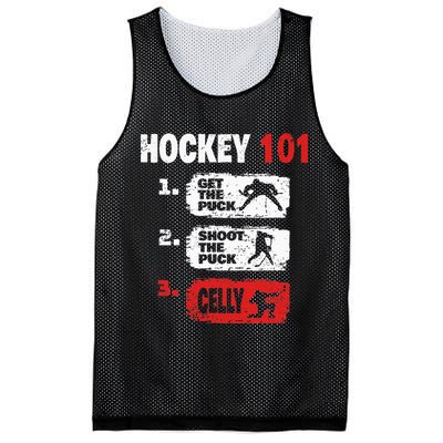 Hockey Hockey Player Funny Hockey Mesh Reversible Basketball Jersey Tank