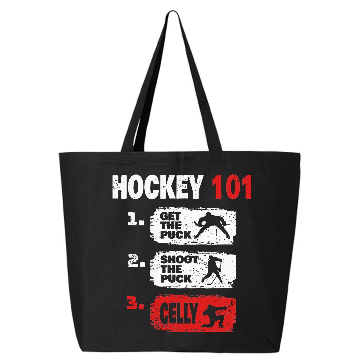 Hockey Hockey Player Funny Hockey 25L Jumbo Tote