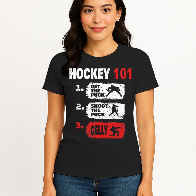 Hockey Hockey Player Funny Hockey Womens T-Shirt