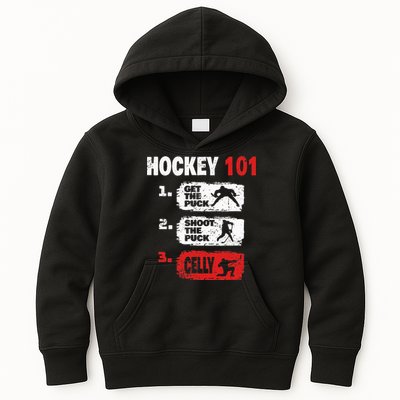 Hockey Hockey Player Funny Hockey Kids Hoodie