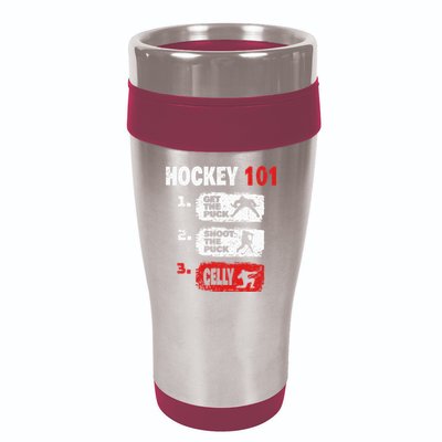 Hockey Hockey Player Funny Hockey 16oz Travel Tumbler