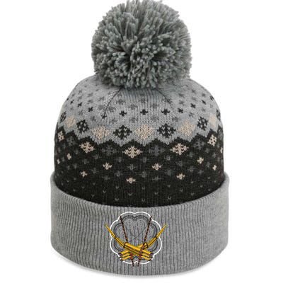 Hmong Hmoob Qeej The Baniff Cuffed Pom Beanie