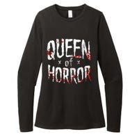 Halloween Horror Queen Funny Gift for Horror Movie Fans Womens CVC Long Sleeve Shirt