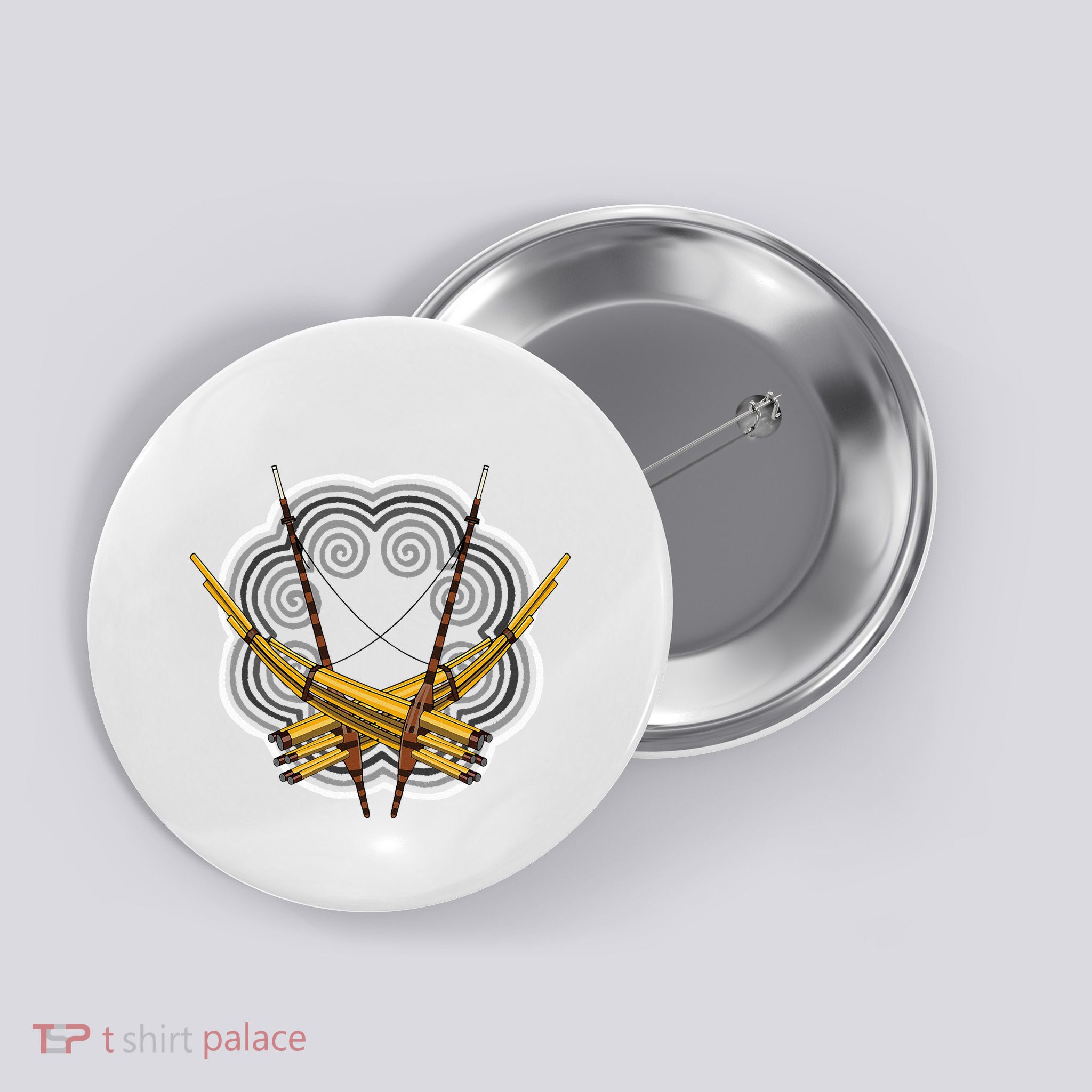 Hmong Hmoob Qeej Button