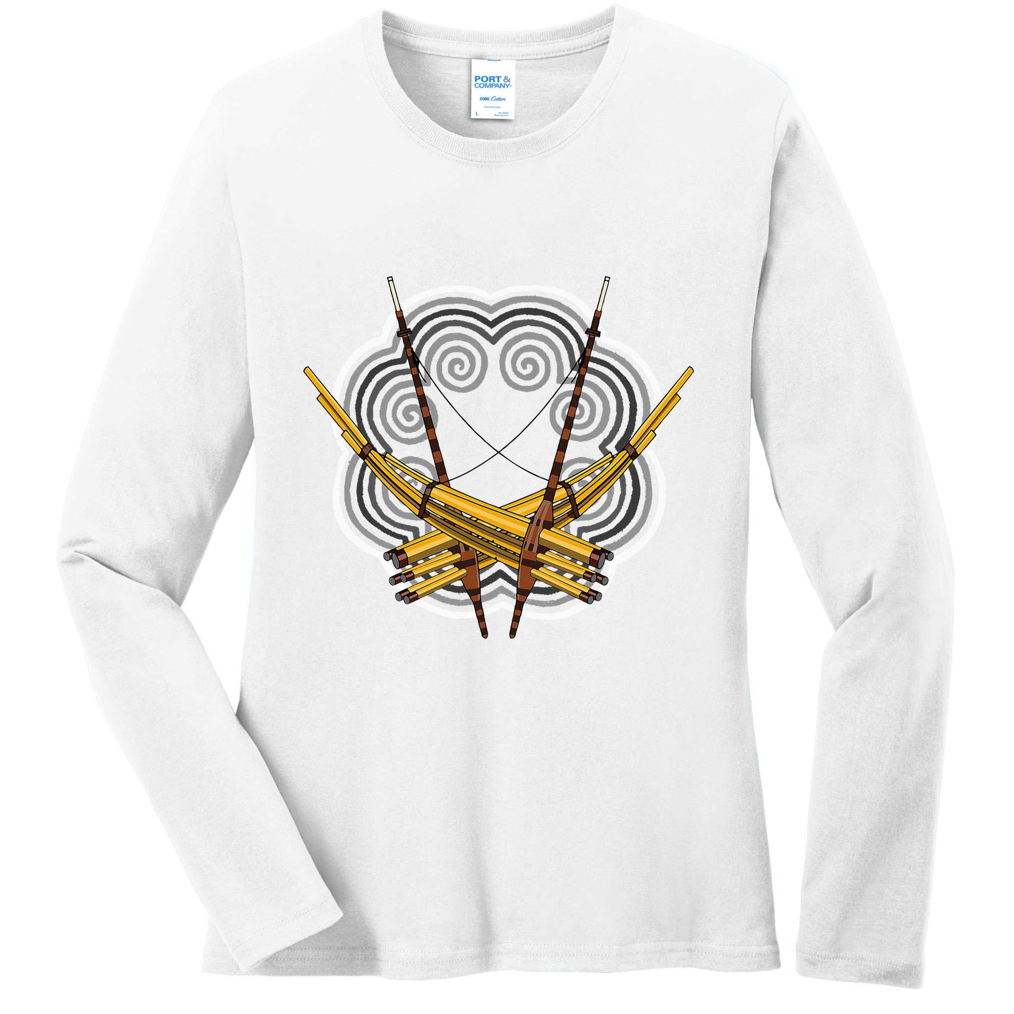 Hmong Hmoob Qeej Ladies Long Sleeve Shirt