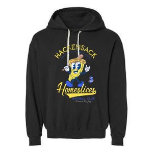 Hackensack Homeslices Retro Minor League Baseball Team Garment-Dyed Fleece Hoodie