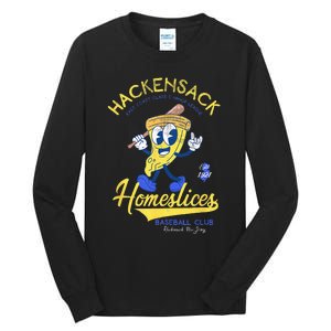 Hackensack Homeslices Retro Minor League Baseball Team Tall Long Sleeve T-Shirt