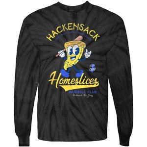 Hackensack Homeslices Retro Minor League Baseball Team Tie-Dye Long Sleeve Shirt