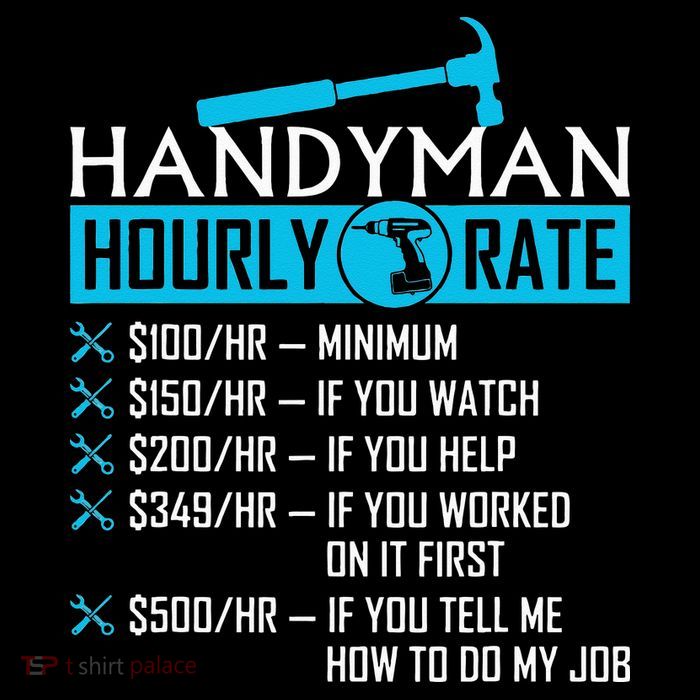 Handyman Hourly Rate Humor Carpenter Funny Handy Man Baby Bodysuit