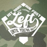 Hit Hard Run Fast Keep Turning Left Until Youre Home Baseball Legacy Tie Dye Trucker Hat