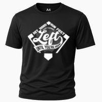 Hit Hard Run Fast Keep Turning Left Until Youre Home Baseball Performance Shirt