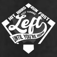 Hit Hard Run Fast Keep Turning Left Until Youre Home Baseball 15oz Campfire Ceramic Mug
