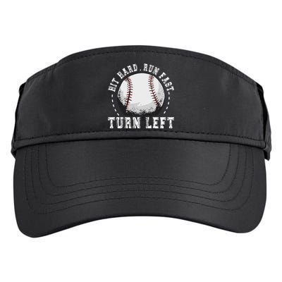 Hit Hard Run Fast Turn Left Baseball Player Adult Drive Performance Visor