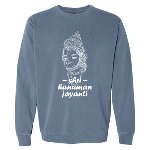 Hindu Hanu Religious Vanara Jai Meditation Buddhism India Gift Garment-Dyed Sweatshirt