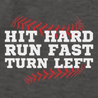Hit Hard Run Fast Turn Left Funny Baseball Player & Fan Vector Backpack