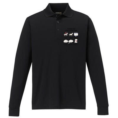 Horse Horse Riding Performance Long Sleeve Polo