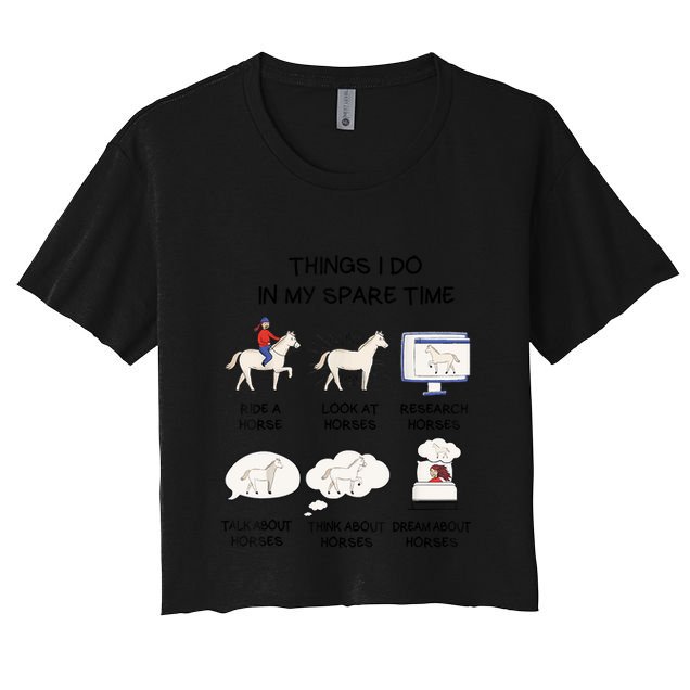 Horse Horse Riding Crop Top